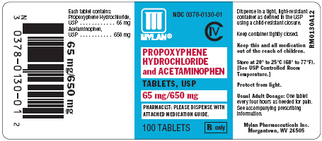 Propoxyphene Hydrochloride and Acetaminophen Tablets Bottle