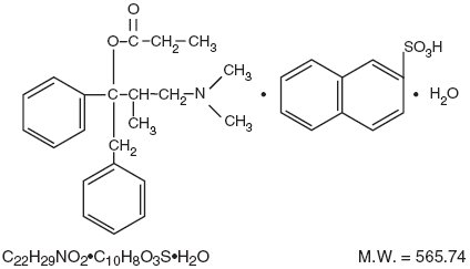 Propoxyphene Napsylate structural formula