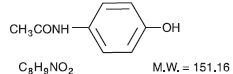 Acetaminophen Structural Formula