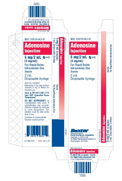 Adenosine representative syringe carton label