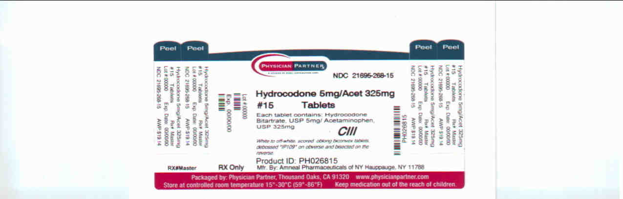 Hydrocodone 5mg/Acet 325mg