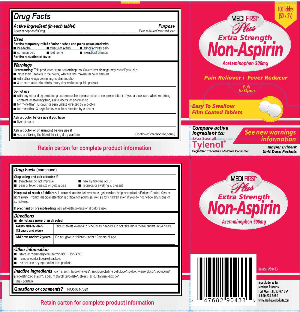 175R MFP Non-Aspirin XS 500 mg Label

