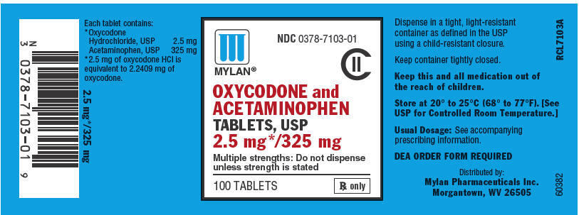 PRINCIPAL DISPLAY PANEL - 2.5 mg/325 mg Bottle Label