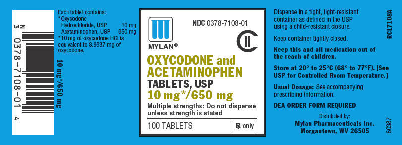 PRINCIPAL DISPLAY PANEL - 10 mg/650 mg Bottle Label