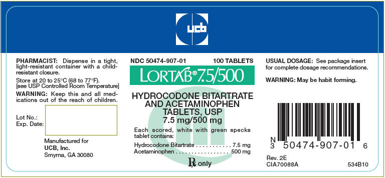 PRINCIPAL DISPLAY PANEL - 7.5 mg/500 mg Tablet Bottle Label