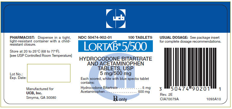 PRINCIPAL DISPLAY PANEL - 5 mg/500 mg Bottle Label