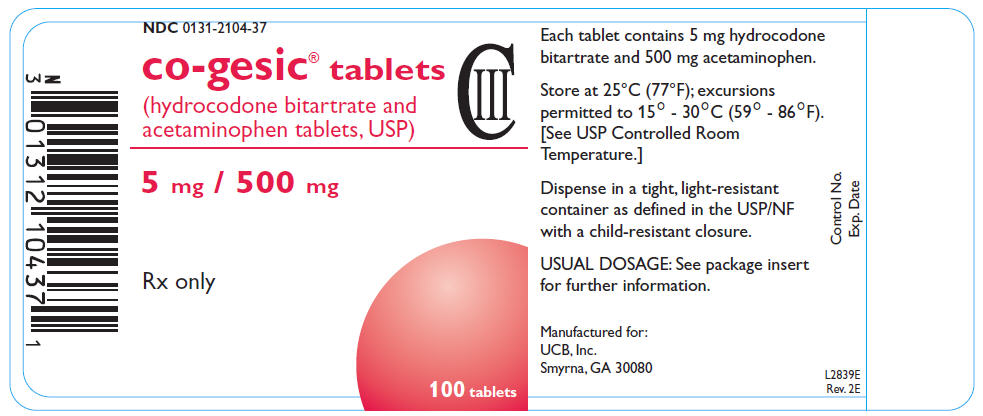 PRINCIPAL DISPLAY PANEL - 5 mg / 500 mg Tablet Bottle Label