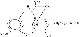 codeine phosphate chemical structure