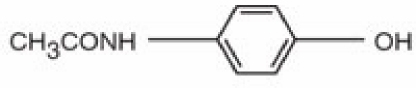 Acetaminophen molecular structure