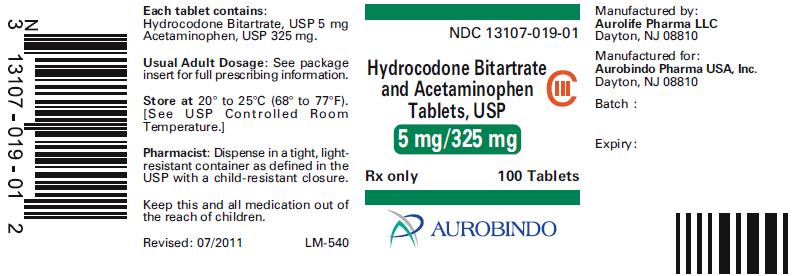 PACKAGE LABEL-PRINCIPAL DISPLAY PANEL - 5 mg/325 mg (100 Tablet Bottle)