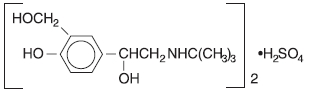 Figure 3 1-1. Chemical structure of albuterol sulfate.