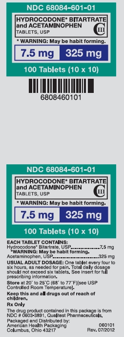 Hydrocodone Bitartrate and APAP 7.5_325 mg