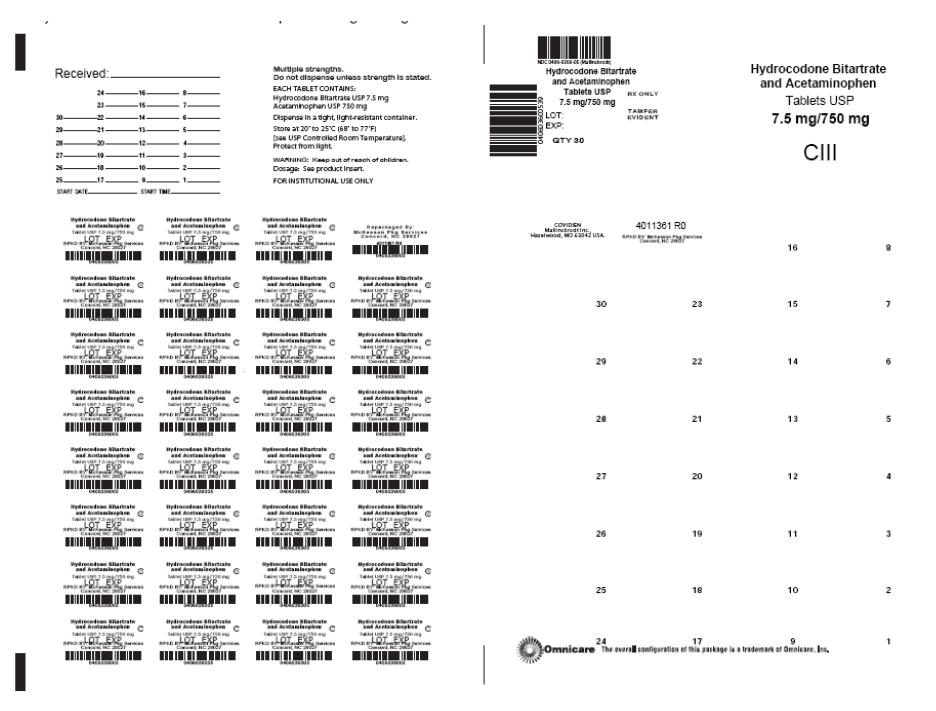 HBA Tablets 7.5mg/750mg Label