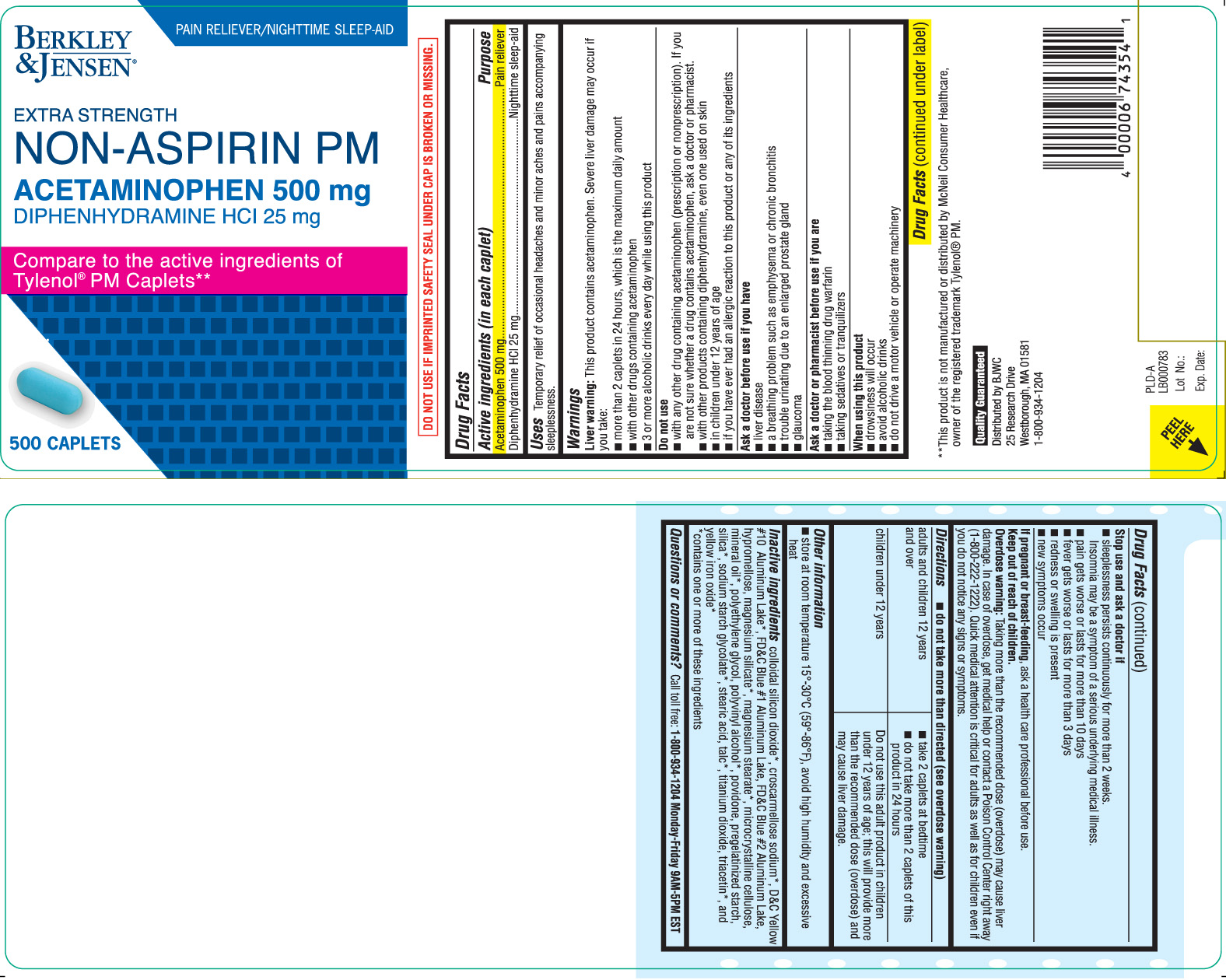 ACETAMINOPHEN 500 mg, DIPHENHYDRAMINE 25 mg