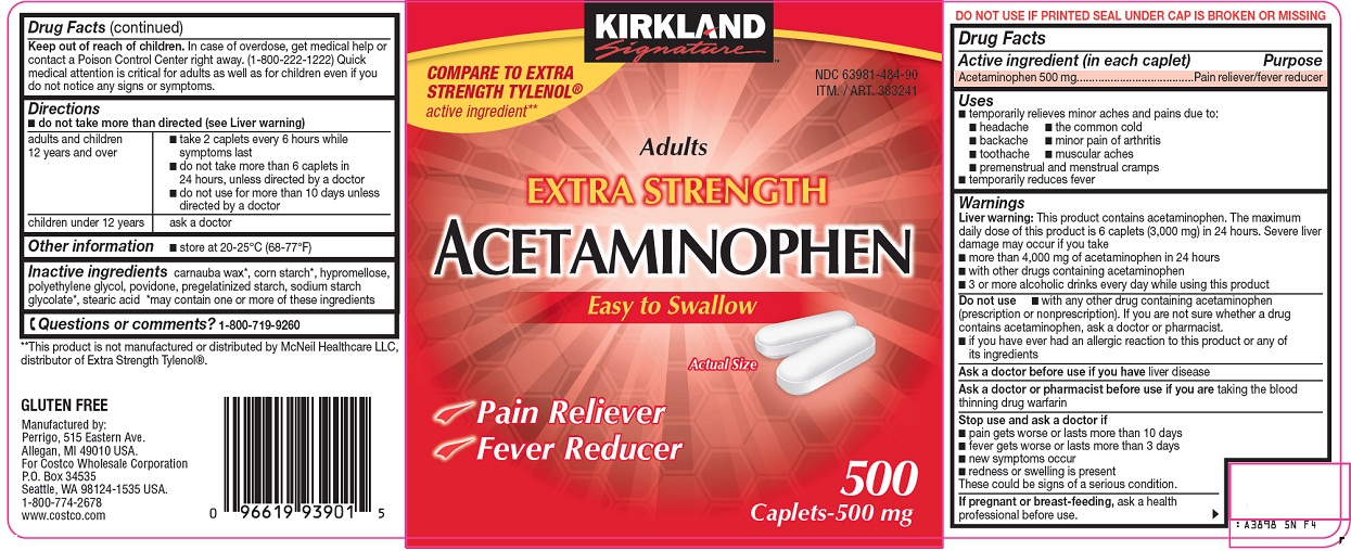 Acetaminophen Label Image